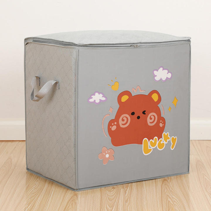 Toy Storage Solutions Children's Clothing Storage Clothes Storage Bags Cartoon Animal Storage Box Kids Toy Organizer