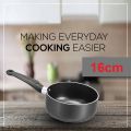 Sonex Non Stick 16cm Classic Milk Pan and Sauce Pan Tea Pot - Non Stick Milk Pan Coffee Pot Long Handle Saucepan - Non-Stick Pan For Tea, Baby Food, Boiling Water, Soup, Porridge & Sauce. 