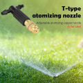 1/5pcs 4/7 PVC Misting Cooling System Garden Watering 1/4'' Brass Atomizer GJCUTE. 