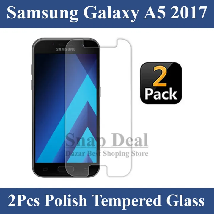 2Pcs Samsung Galaxy A5 2017 Tempered Glass Screen Protector Premium High Quality Polish Glass For Samsung Galaxy A5 2017