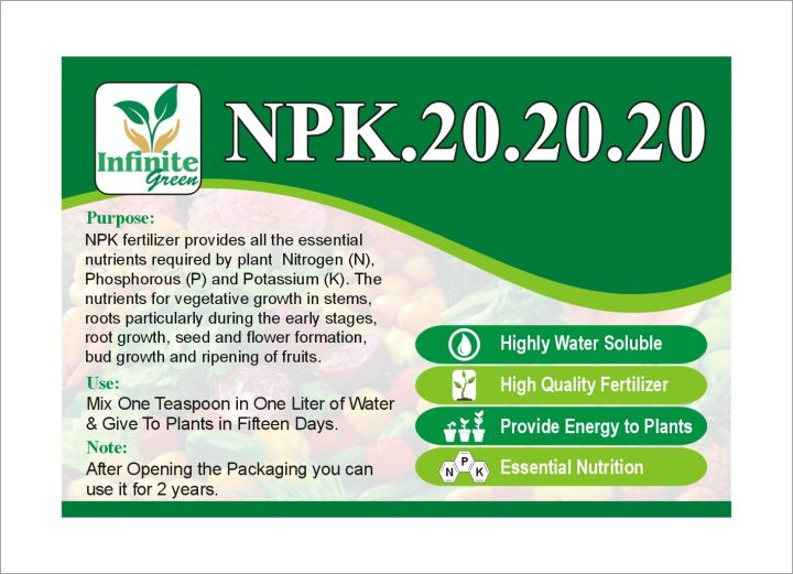 NPK 20-20-20 Plant Food All Purpose Fertilizer 1 kg