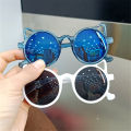 Cute Red Cartoon Kids Sunglasses Girls Pink Purple White Children Glasses Baby Boys Round Eyeglasses Party Outdoor Eyewear. 
