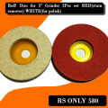 Buff Disc for (4"-5") Grinder 2Pcs set RED(stain remover) WHITE(for polish). 