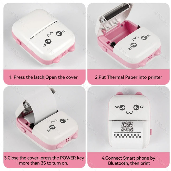 Pocket%20Inkless%20Mini%20Printer%20-%20Thermal%20Portable%20Bluetooth%20Wireless%20Mini%20Printer%20For%20Kids%20-%201080P%20Instant%20Camera%20Printer%202.8%20inch%20IPS%20Screen,%20Front%20and%20Rear%20Dual%20Lens%20Camera%20-%20Pink%20&%20Blue%20-%20Image%208
