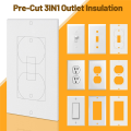 20Pcs Wall Insulation Outlet Insulators Sealers for Light, Switch. 