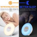 FITFORT Alarm Clock Wake Up Light-Sunrise/Sunset Simulation Table Bedside Lamp Eyes Protection [New Generation] with FM Radio, Nature Sounds and Touch Control Function (White), Green. 