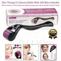 Derma Roller 0.5mm – 540 Titanium Microneedles for Hair Regrowth, Beard Growth & Skin Care | Acne Scars, Wrinkles & Face Treatment Tool. 