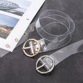 Transparent Waistband Exquisite Ladies Wear-resistant Transparent Belt. 
