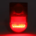 Waterproof Solar Power Alarm Light PIR Motion Sensor Security Sound-Light Warning Lamp for Farm Garden. 