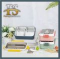 Fancy Lunch Box Stainless Steel 3 in 1 J833 For School & Office use 1000ml High Quality Steel For Girl’s & Boy’s. 
