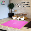 Silicon Baking Mat Sheet Non-Stick with Scale - Multicolor. 