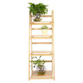 4 Tier Wooden Ladder Folding Book Shelf Stand Plant Flower Display Shelving Rack. 