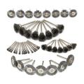 45PCS Stainless Steel Steel Wire Brush Wheel Brushes Die Grinder Rotary Electric Tool for Engraver. 