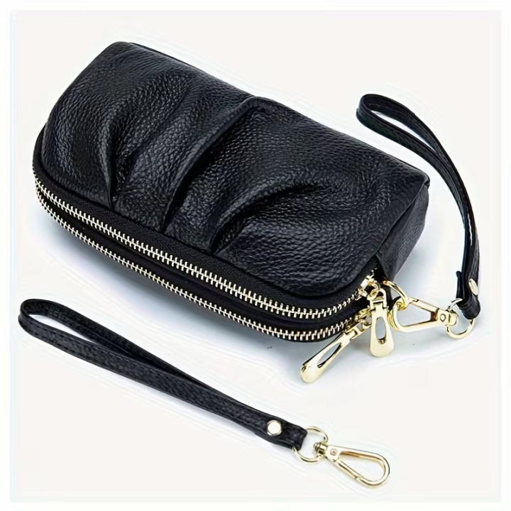 Elegant%20Genuine%20Leather%20Handheld%20Bag%20%E2%80%93%20Women%E2%80%99s%20Dual%20Zipper%20Wallet%20for%20Phone%20&%20Essentials%20-%20Image%203