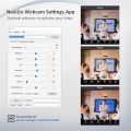 NexiGo N960E 1080P 60FPS Webcam with Light, Software Included, Fast AutoFocus, Built-in Privacy Cover, USB Web Camera, Dual Stereo Microphone, for Zoom Meeting Skype Teams Twitch. 
