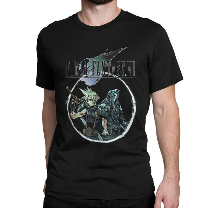 2023 Men's Final Fantasy VII Cloud Sephiroth T Shirts Clothes Short Sleeve Crew Neck Tee Shirt New Arrival T-Shirts