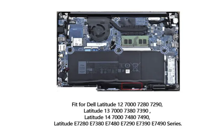 New%20Laptop%20Notebook%204%20Cell%20%20Battery%20For%20%20%20DE%20Latitude%20%20E7280%20%20%20P/N:%20F3YGT%20-%20Image%204