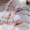 Japanese Harajuku Style Vintage Elegant Gold Wire Narrow Glasses Premium Feel Light Luxury Anti Blue Light Radiation Thin Frame. 