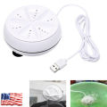Mini Personal Rotary Washing Machine, Portable Ultrasonic Turbine Technology, USB Washing Machine Personal Laundry Washer Travel Accessories. 
