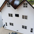 Wooden House 3D Model, Laser Cut Wooden Mountain House Lamp, Wonderful Gifts 3D Toy House Doll Gothic Villa Educational Wooden Miniature Construction Kids Toys Wood Crafts Home Decor. 