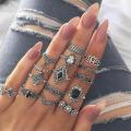 Vintage Antique Silver Color Ring for Women. 