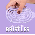 WBM Purple Rectangular Hair Brush | Hair Comb. 