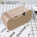 Digital LED Alarm Clock Wireless Radio Bluetooth Speaker with USB Bedside Phone Laptop,Temperature/3 Dimmable LED Light/Mirror/Handsfree Calling for Bedroom (Rose Gold). 