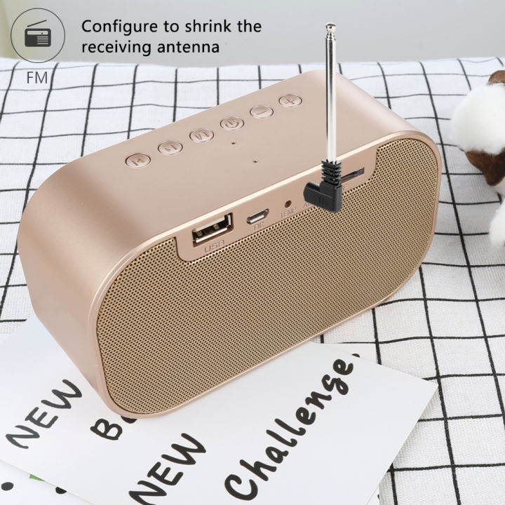 Digital%20LED%20Alarm%20Clock%20Wireless%20Radio%20Bluetooth%20Speaker%20with%20USB%20Bedside%20Phone%20Laptop,Temperature/3%20Dimmable%20LED%20Light/Mirror/Handsfree%20Calling%20for%20Bedroom%20(Rose%20Gold)%20-%20Image%206