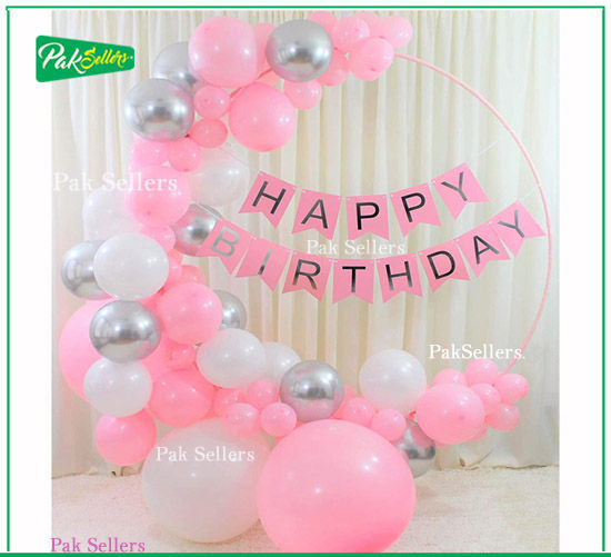 White%20&%20Pink%20Birthday%20Theme%20for%20Girl's%20Birthday%20Party%20Decoration%20-%20Image%202