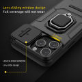 For iPhone 15 Pro Max 5G Iron Man Sliding Window Stand Phone Case for Apple iPhone 15pro Max 6.7 inch Full Package Lens Protection Anti-Drop Magnetic Case. 