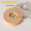 Faux Crystal Ball Decoration 3d Engraved Solar System Planet Night Light with Wooden Base Unique Led Lamp for Desktop Decoration Birthday Gift Fake Crystal Home Decoration. 