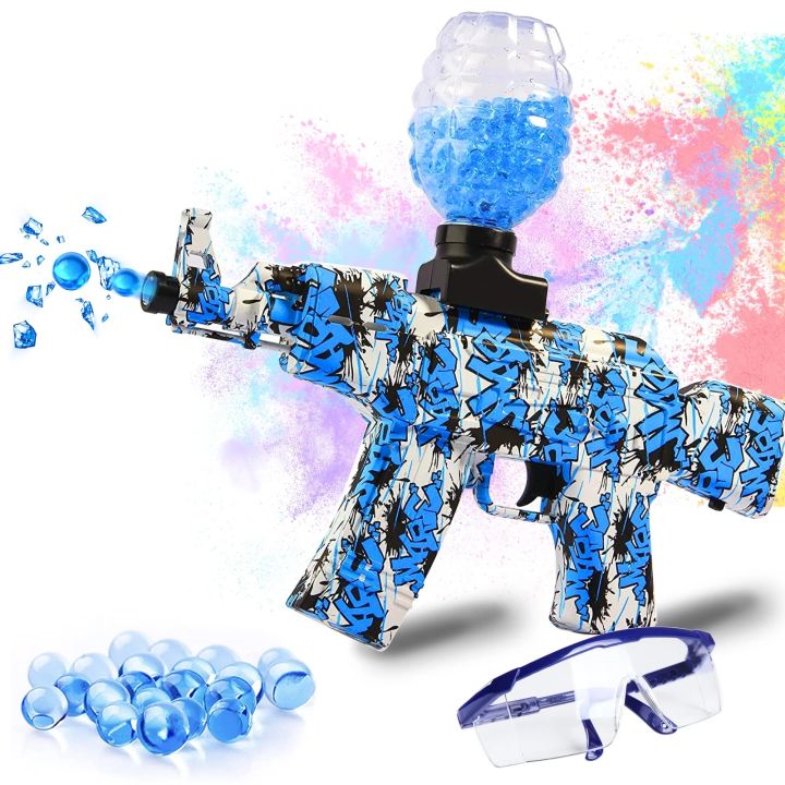 AK-47 Water Bomb Shoots Gun Gel Ball Blaster Electric Splatter Ball Blaster For Outdoor Team Shooting Games For Boy Kid Toy Gift