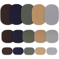 60 Pieces Iron on Fabric Patches Fabric Repair Patches Twill Clothing Repair Patch Kit for Jacket Clothes, 5 Colors. 