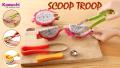 3 in 1 Scoop Watermelon Baller,Troop Slicer Melon Clever and Fruit Scooper Set. 