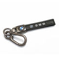 Premium Quality Stainless Steel Honda / Toyota  Logo Leather Strap Keychain Modern Looking | ideal Key-holder For Bike And Cars Gift Item Key Ring. 