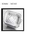 Pack of 25 - Aluminium Foil Box with Lid. 