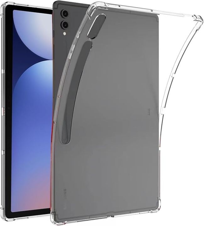 Clear Case for Samsung Galaxy Tab S10 Plus/Tab S9 Plus/Tab S9 FE PLUS 12.4-Inch, Anti-Yellowing Transparent Slim Cover with Hard PC Back and Soft TPU Bumper