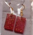 Resin earrings. 