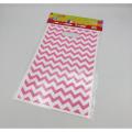 PINK ZIGZAG GOODY BAGS PACK OF 10 PINK THEME PARTY FAVORS GOODY BAGS. 