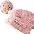 Hair Drying Wrap Towel | Super Absorbent Hair Drying Bath Towel Cap | Women Hair Cap Microfibers | Hair Drying Cap Towel | Quick Dry Bath Hair Drying Towel Head Wrap Hat | Microfiber Soft Dry Hair Wrap for Fast & Gentle Drying. 