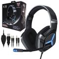 ONIKUMA X9 Professional Wired Gaming Headset with Stereo Surround Sound and 50mm Drivers, Gaming Headset with Noise Canceling Mic and Sound Isolating Ear Cushions, Wired (3.5mm X2 + USB) for PC, Mac, PS4, PS5, Xbox One, Switch and mobile phones with 3.5mm. 