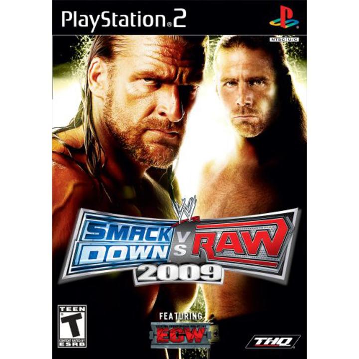 WWE SmackDown vs Raw 2009 VIDEO GAME  - PlayStation 2 - Modified system