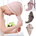 Best quality hair dryer cap towel , bath cap towels for girls/ Hair Turbie twist/ microfiber towel for long hair head towel magic towel wrap hair cap for after shower cotton towel soft fabric turban towel hair care smooth growth. 