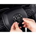 Car Sticker Steering Wheel Emblem Logo Badge Decals Car Styling For Toyota Carbon fiber Vios Carola wish. 