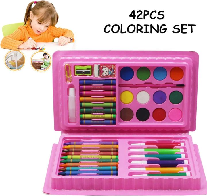 42'pes%20colour%20kit-42%20Pcs%20Mix%20Colour%20kit/%20Box/%20Set%20@%20Pencil%20Crayons%20and%20Markers%20for%20kids%20-%20Image%202