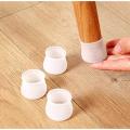 (Pack Of 8 Pcs) Table Chair Leg Silicone Cap Pad Furniture Non Slip Feet Cover Floor Protector Foot Bottom Pads Caps Rubber Home Decor And Wear Resistant Protective Covers Socks Protectors Round Cups Reusable Protection From Scratching. 