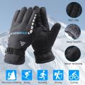 Men Winter Warmfull Finger Gloves Cold Outdoor Running Sports Hiking Skiing Gloves Motorcycle Riding Windproof Thicken Gloves. 