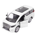 Toyota Alphard V6 Diecast Scale Model 1:43 Openable Doors Die-cast Vehicle Series High Simulation Pull Back Die Cast Toy Car With Music & Lights Alloy Models Metal Body Rubber Tires & Plastic Parts Cars Best Toys Gift For Children Kids Diecasts Collectors. 