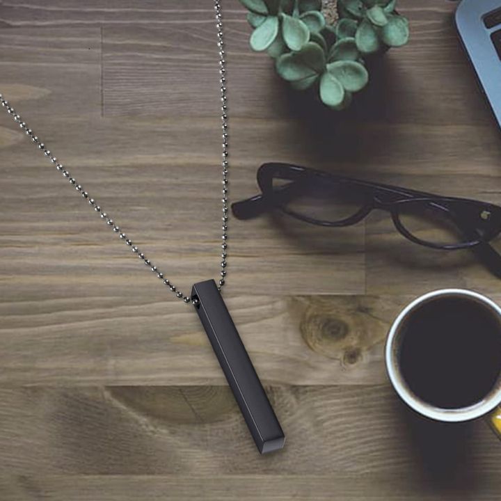 Black%20and%20Silver%20vertical%20bar%20Necklace%20Locket%20Chain%20for%20boys%20girls%20neck%20chain%20for%20men%20with%20locket%20Men%60s%20Jewllery%20Pendant%20for%20men%20Stylish%20design%20-%20Image%204