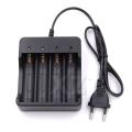 High Quality 4 2 1 Slots Intelligent Battery Charger with short circuit protection For 4X 18650 lithium-ion rechargeable battery. 